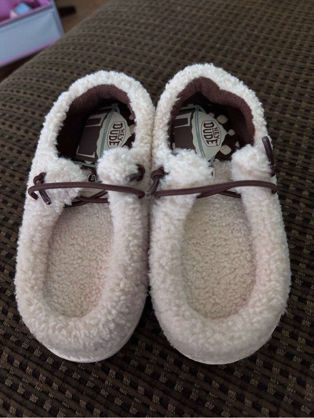 Hey Dude Toddler Wendy Sherpa Coco- wood ash, sz C9